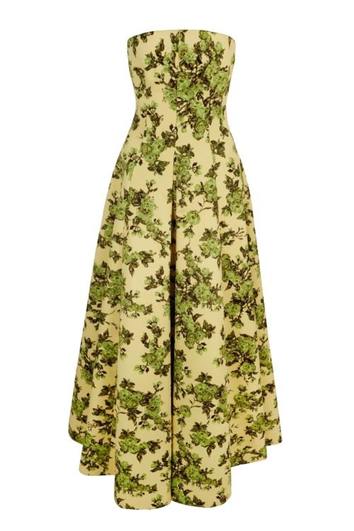 Green and yellow dress