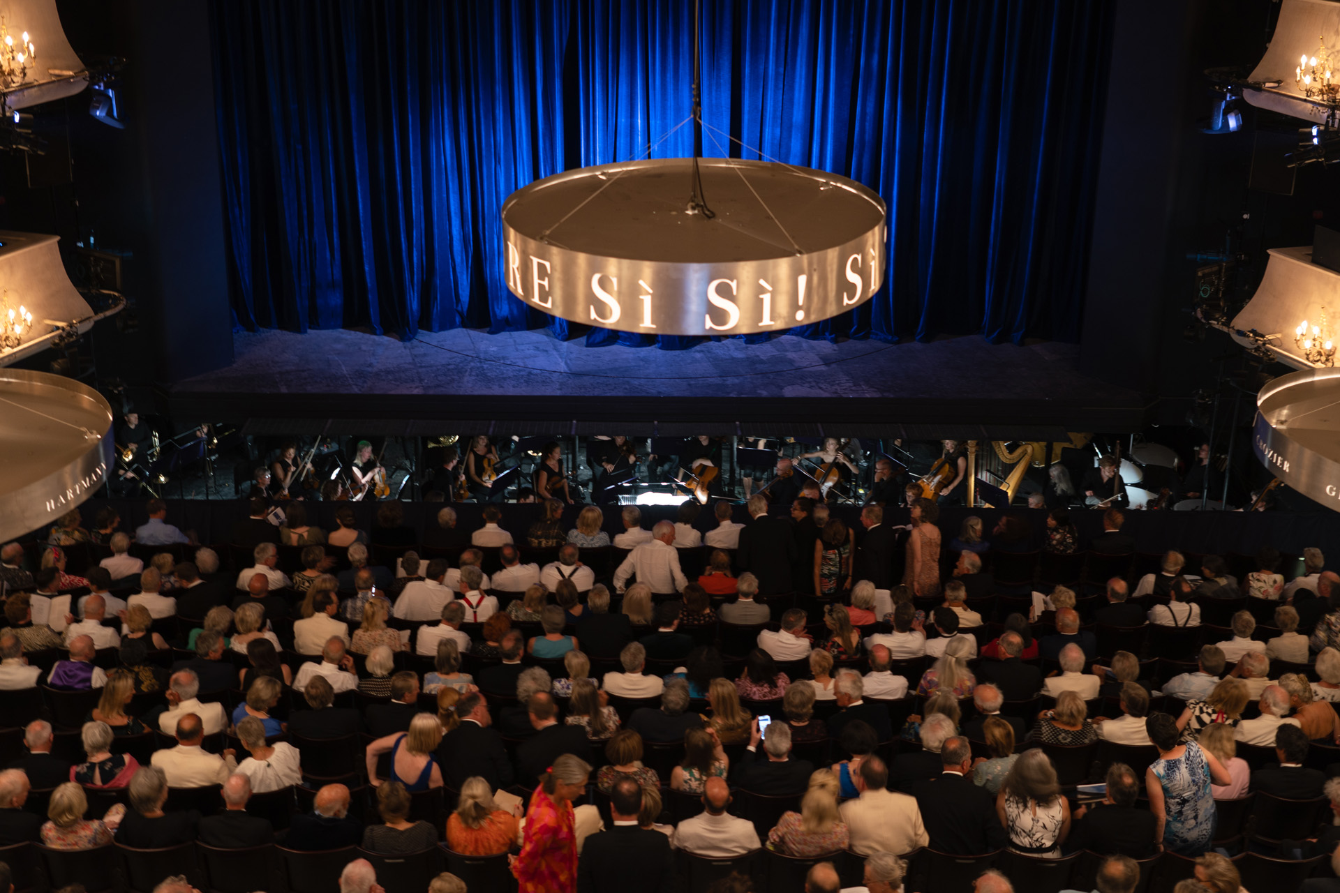 An audience at the Grange Festival