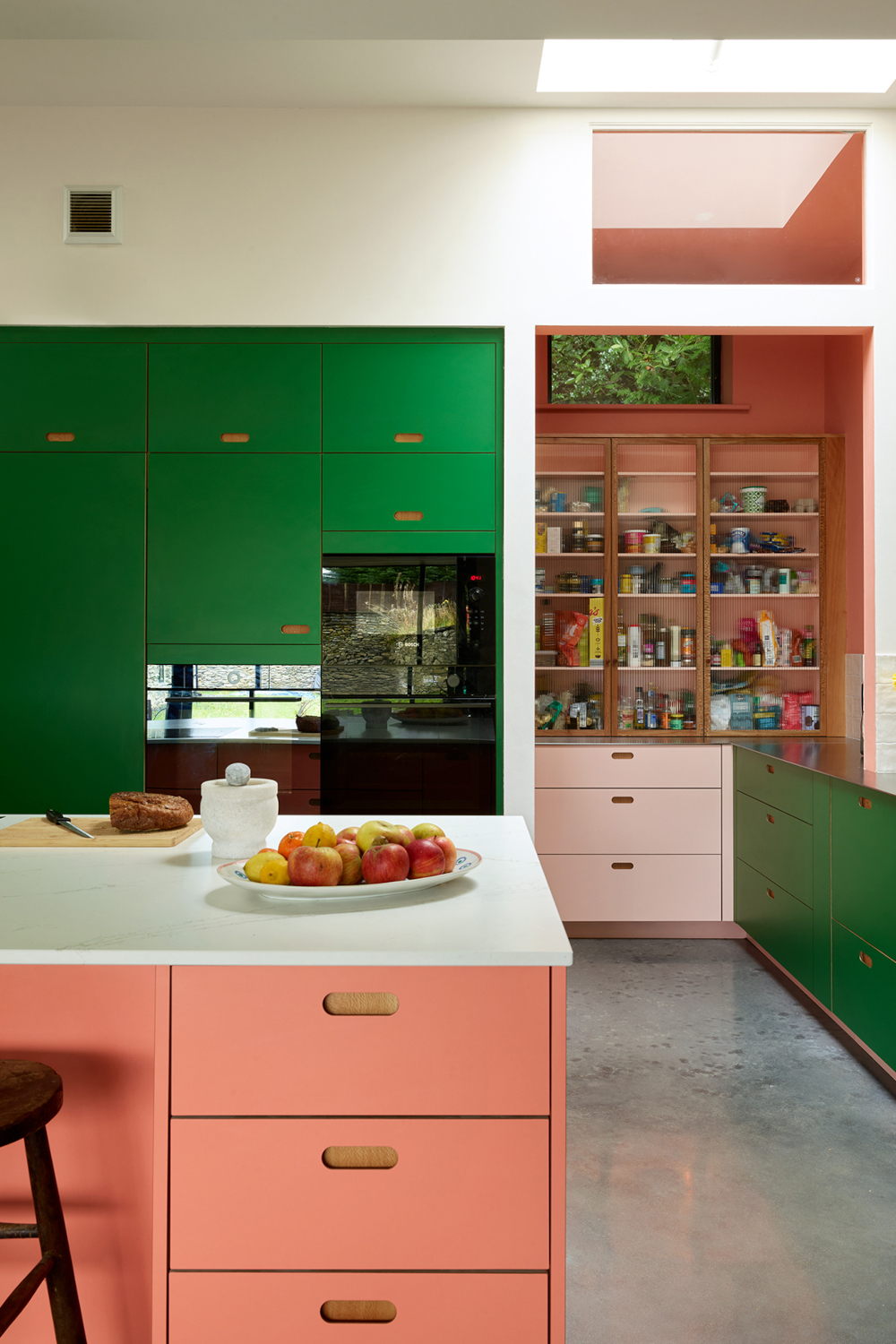 Green and pink kitchen | kitchen trends 2026