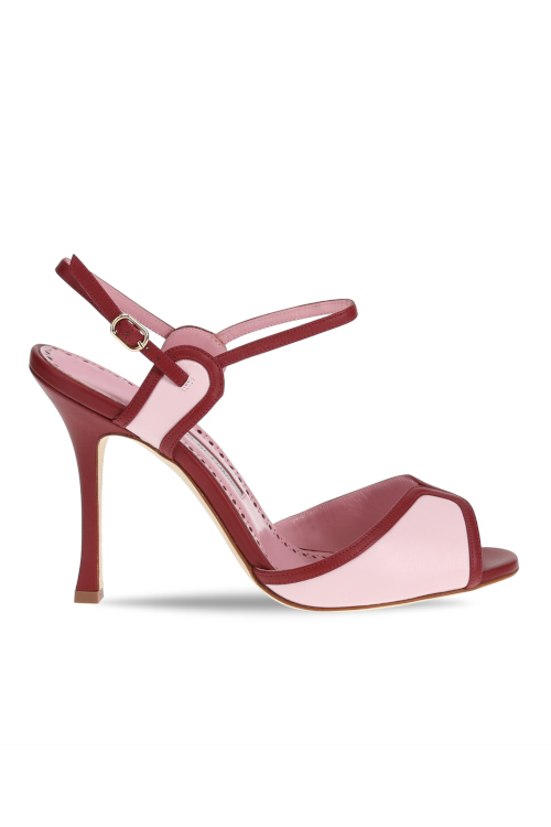 Pink and red high heel