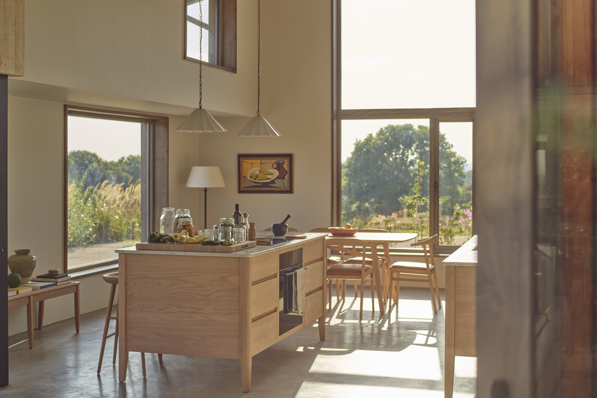 Kitchen with natural materials