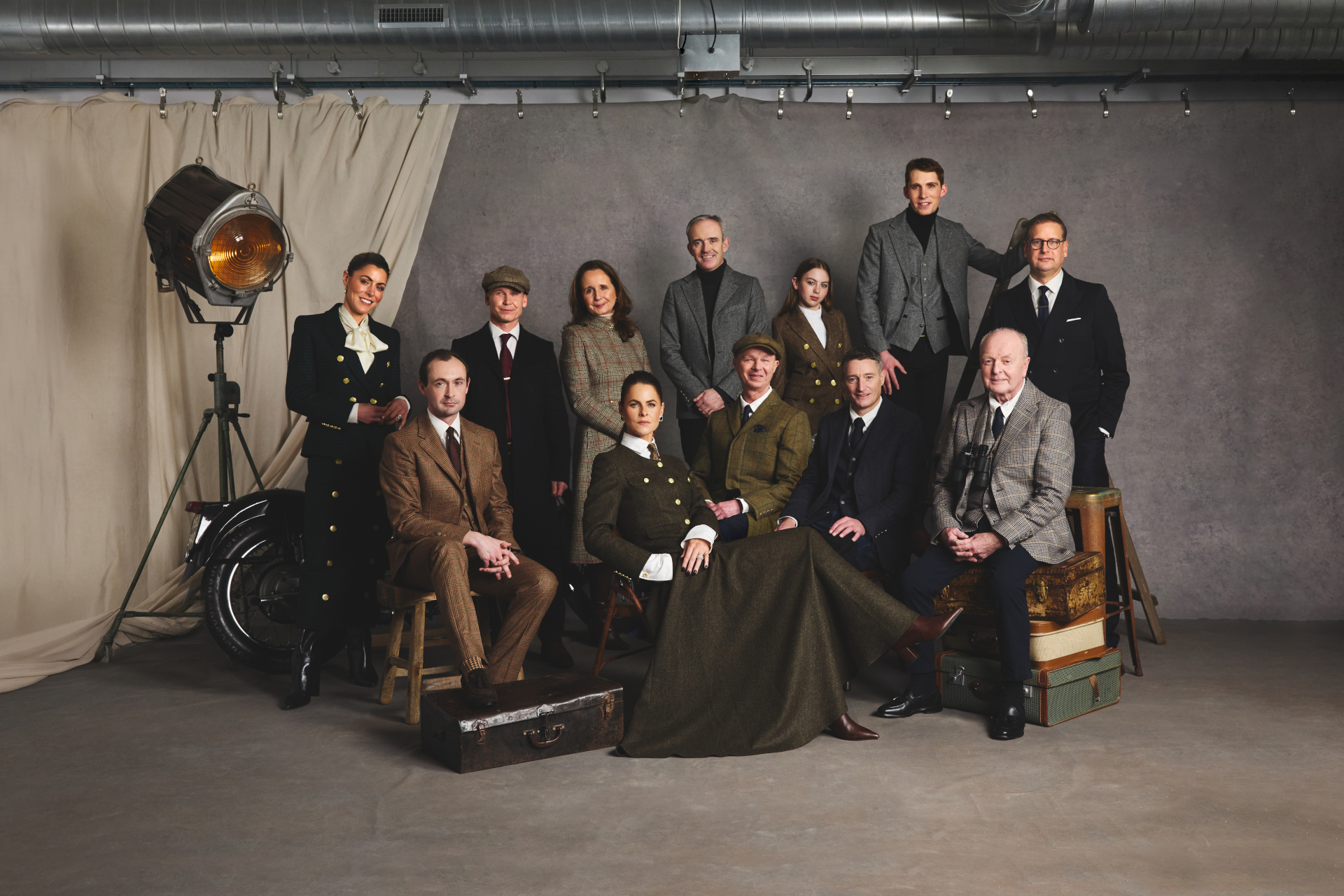 Racing Legends group portrait by Holland Cooper