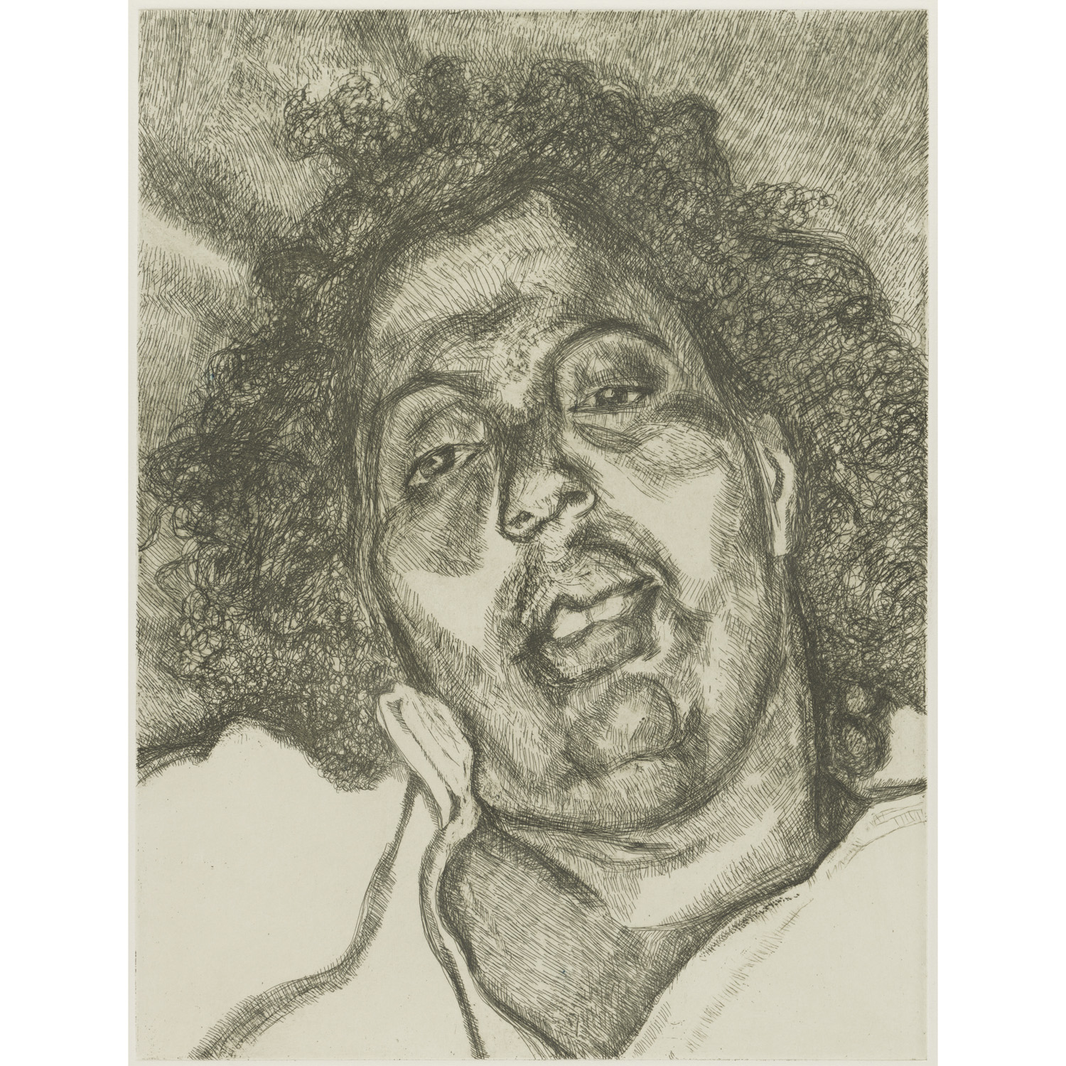 Solicitor’s Head, 2003, Lucian Freud, Etching