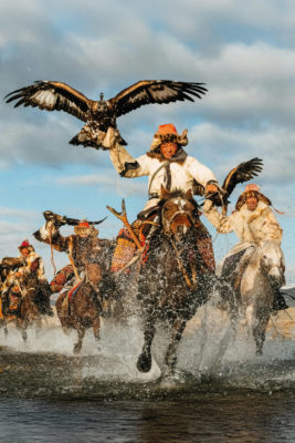 Nomadic herders in Mongolia