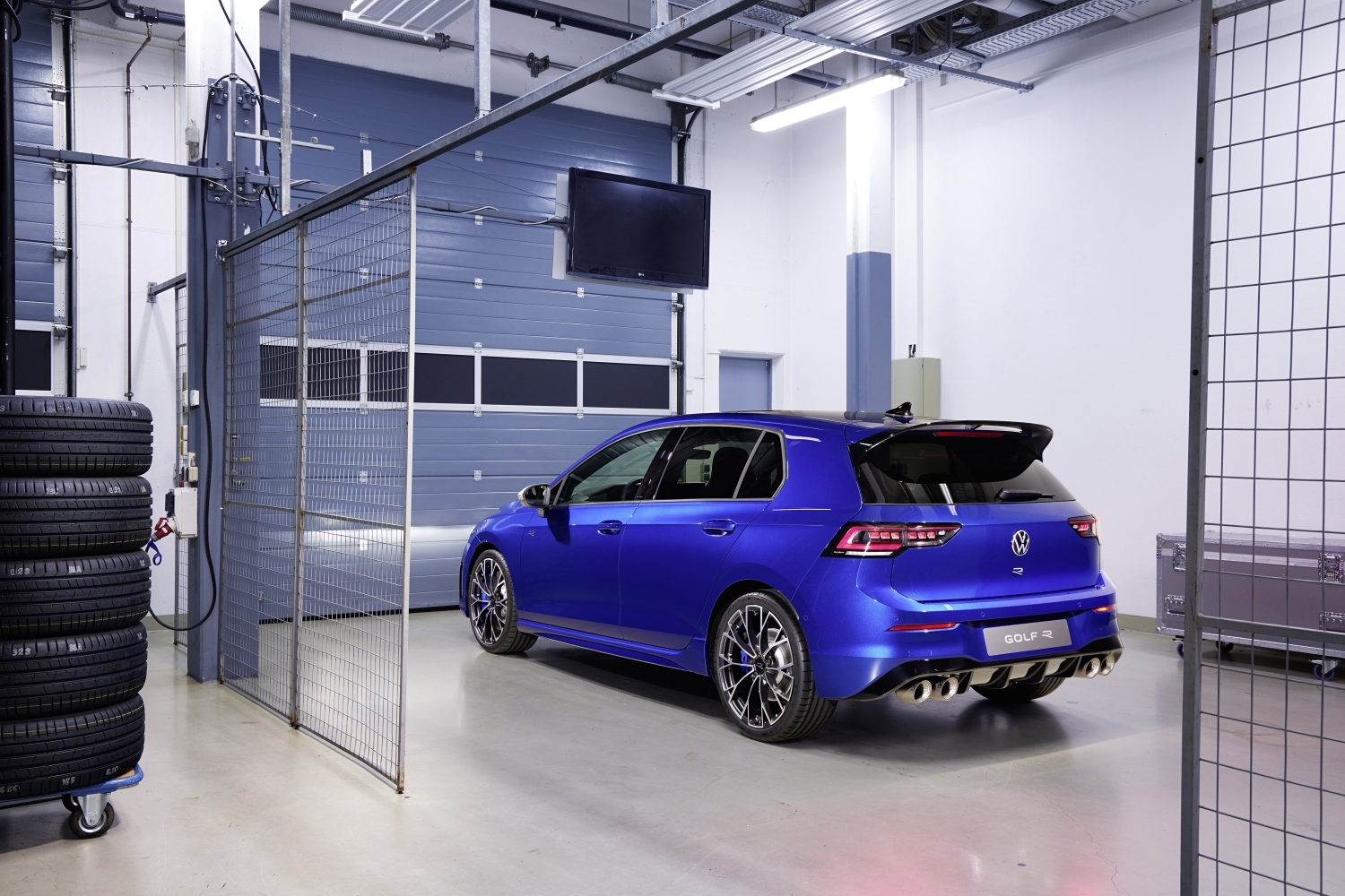 The rear of the Volkswagen Golf R