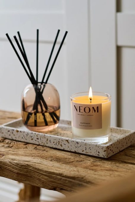 Diffuser and candle from British B Corp brand Neom