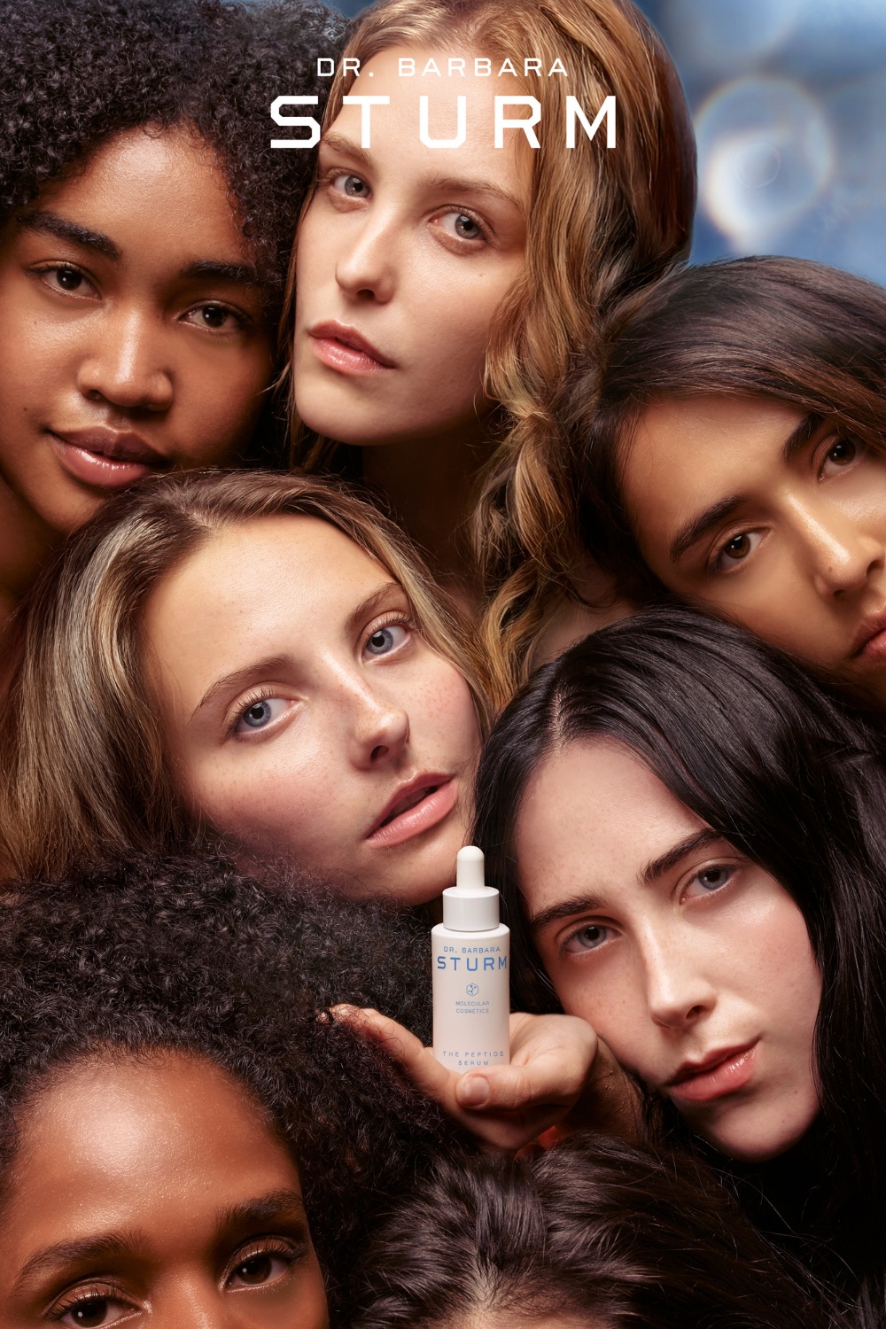 Women holding white bottle