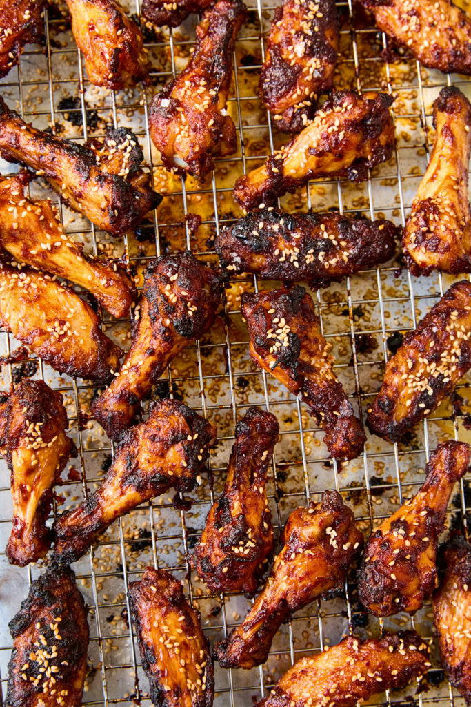 Harissa honey chicken wings