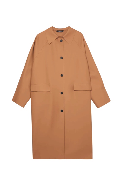 Brown waterproof coat for men