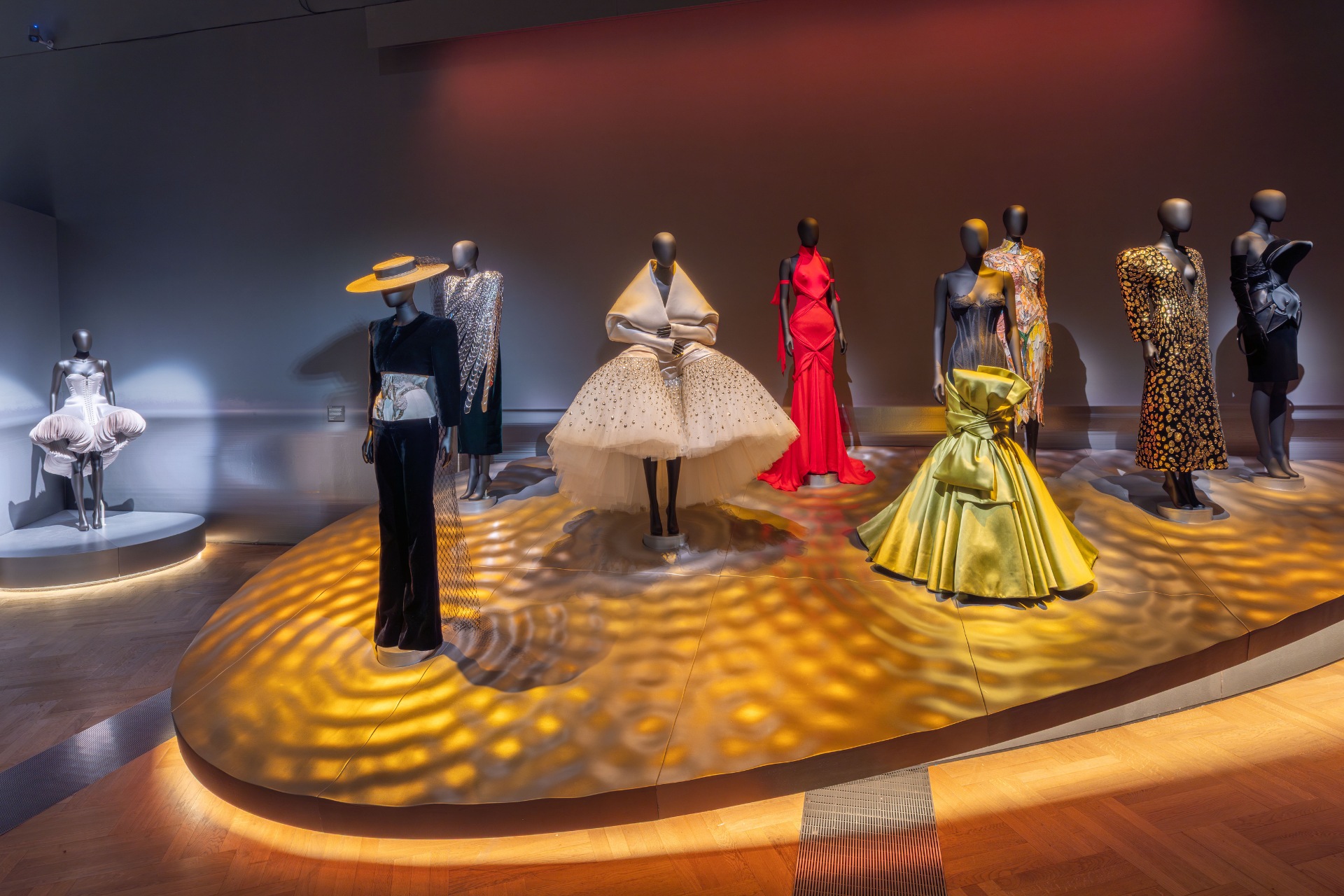 Exhibition view from Schiaparelli: Fashion Becomes Art