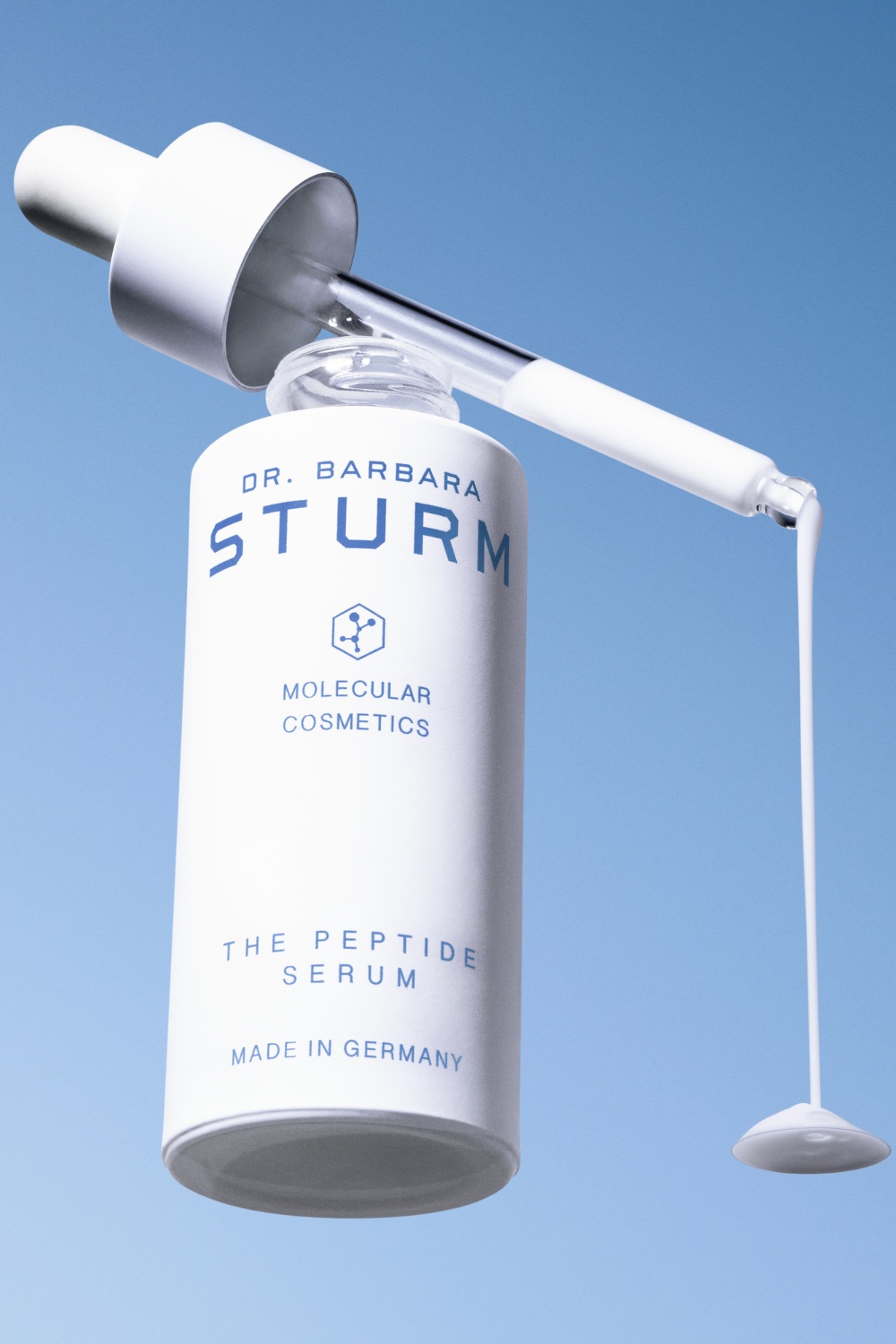 White dropper bottle