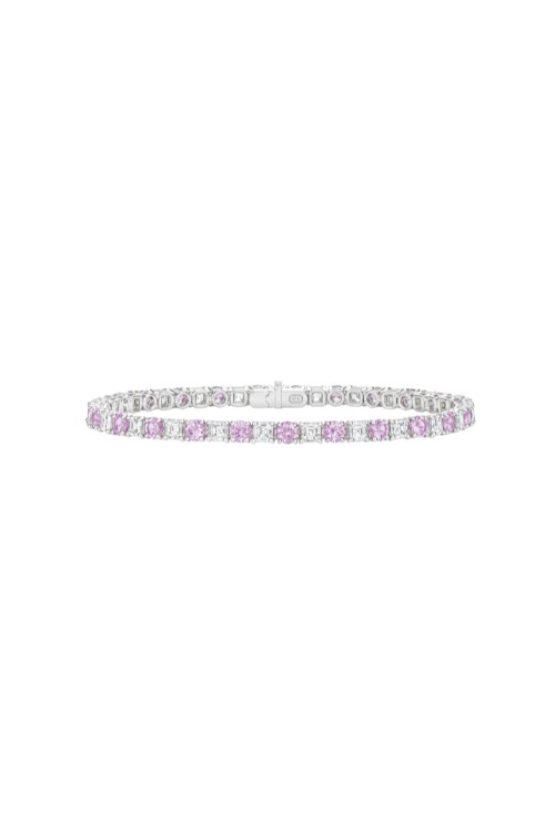 Pink tennis bracelet