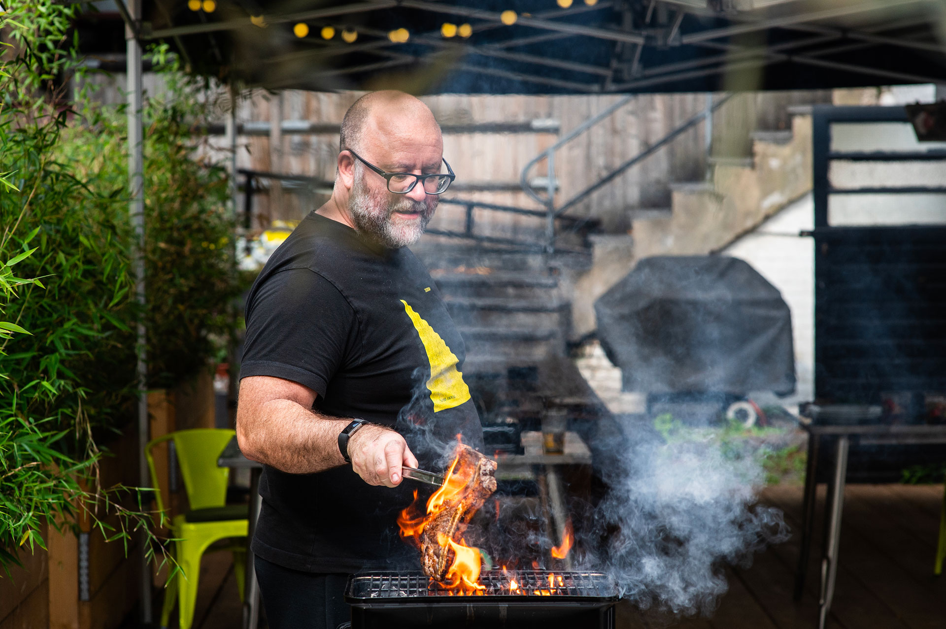 Richard Turner at the BBQ