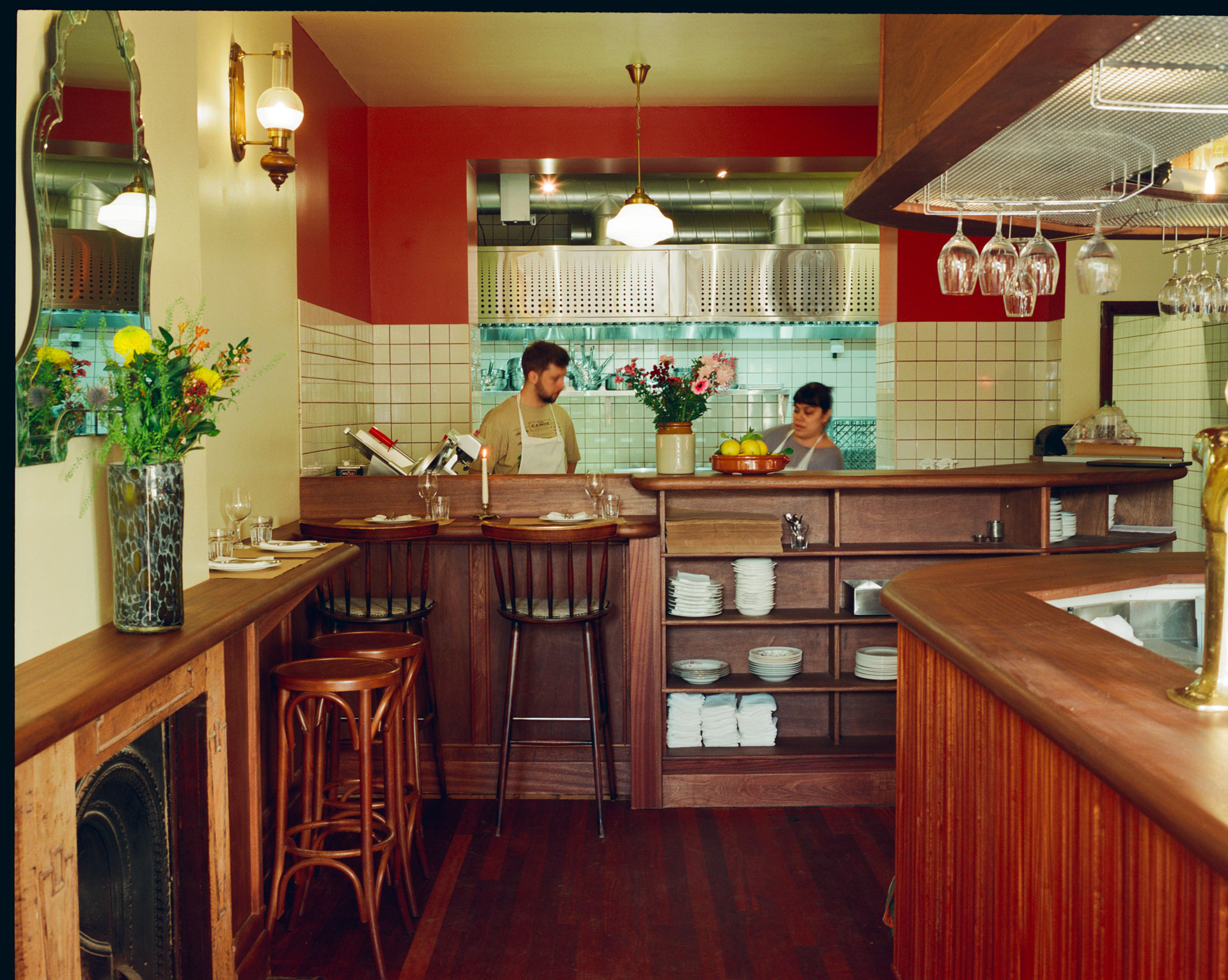 Tiella's open kitchen