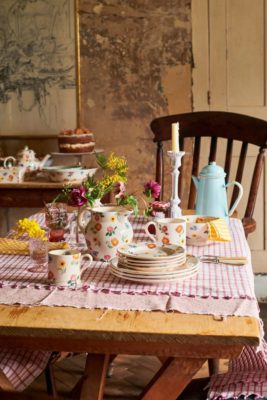 Table laid with Emma Bridgewater crockery