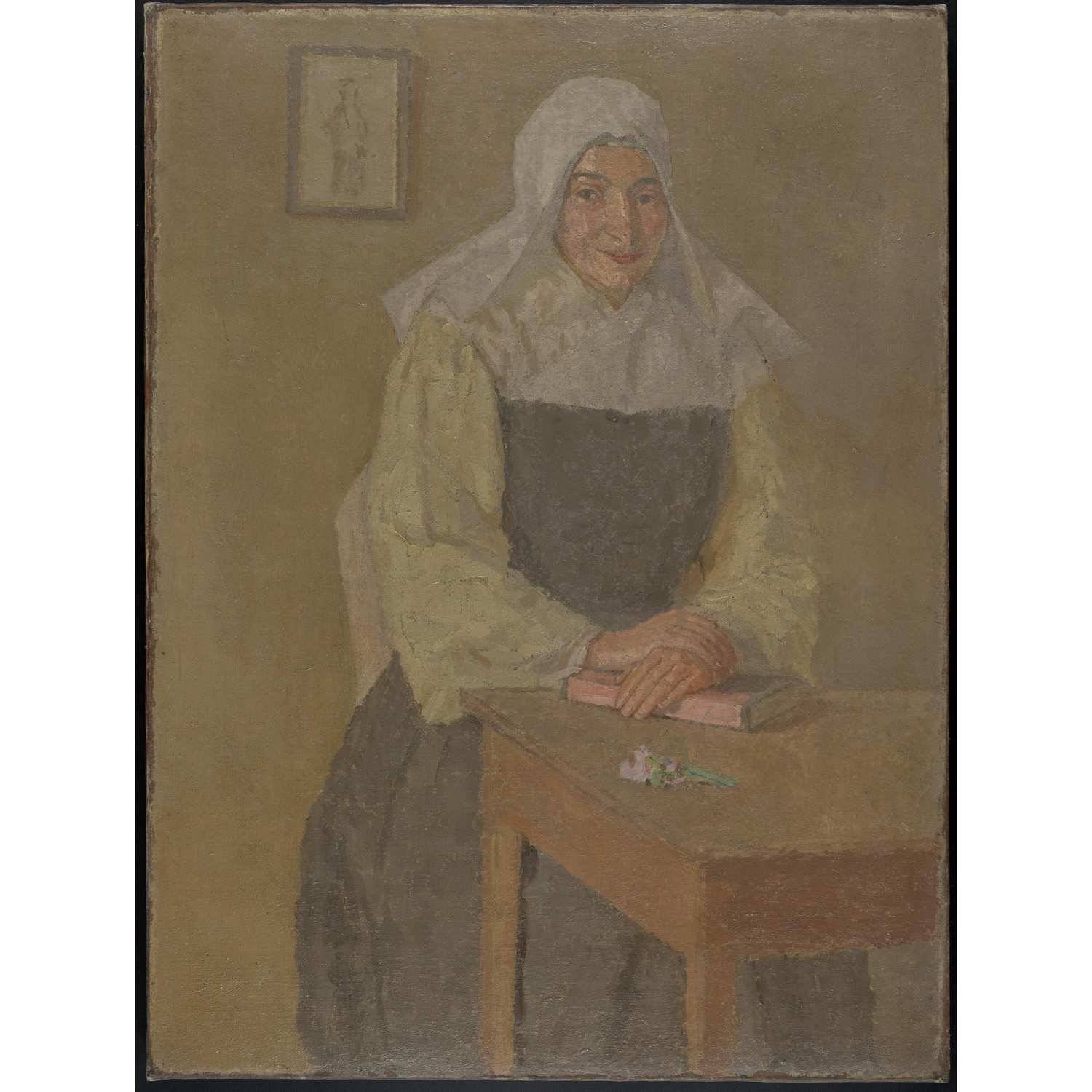Mère Poussepin Seated at a Table by Gwen John.