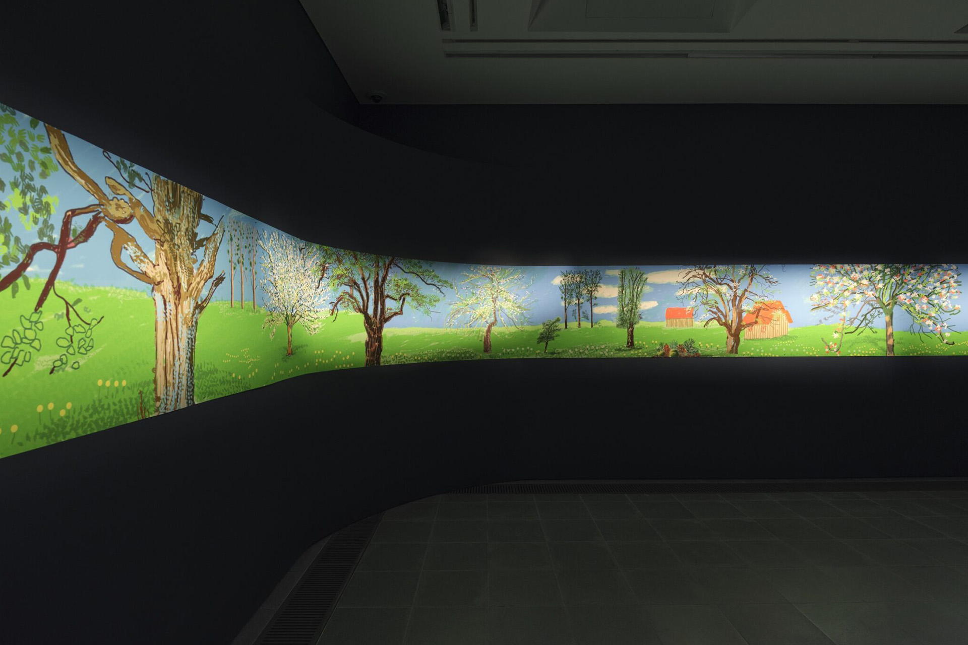 David Hockney: A Year in Normandie and Some Other Thoughts about Painting, installation view, Serpentine North, 2026