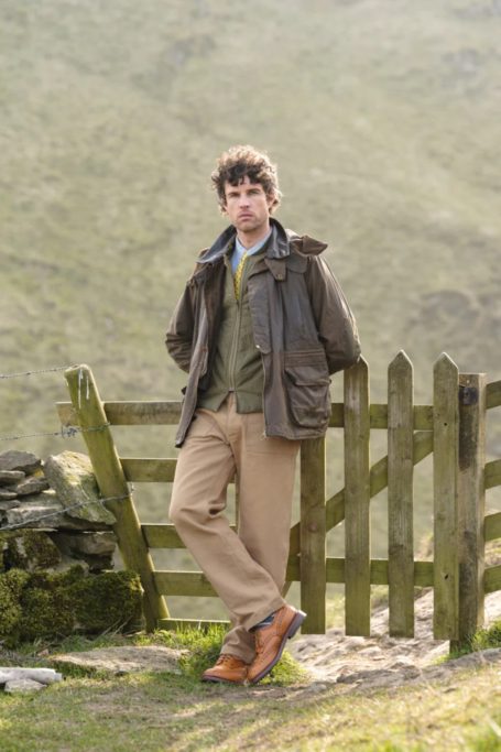 Man wearing country shoes from British brand Tricker's