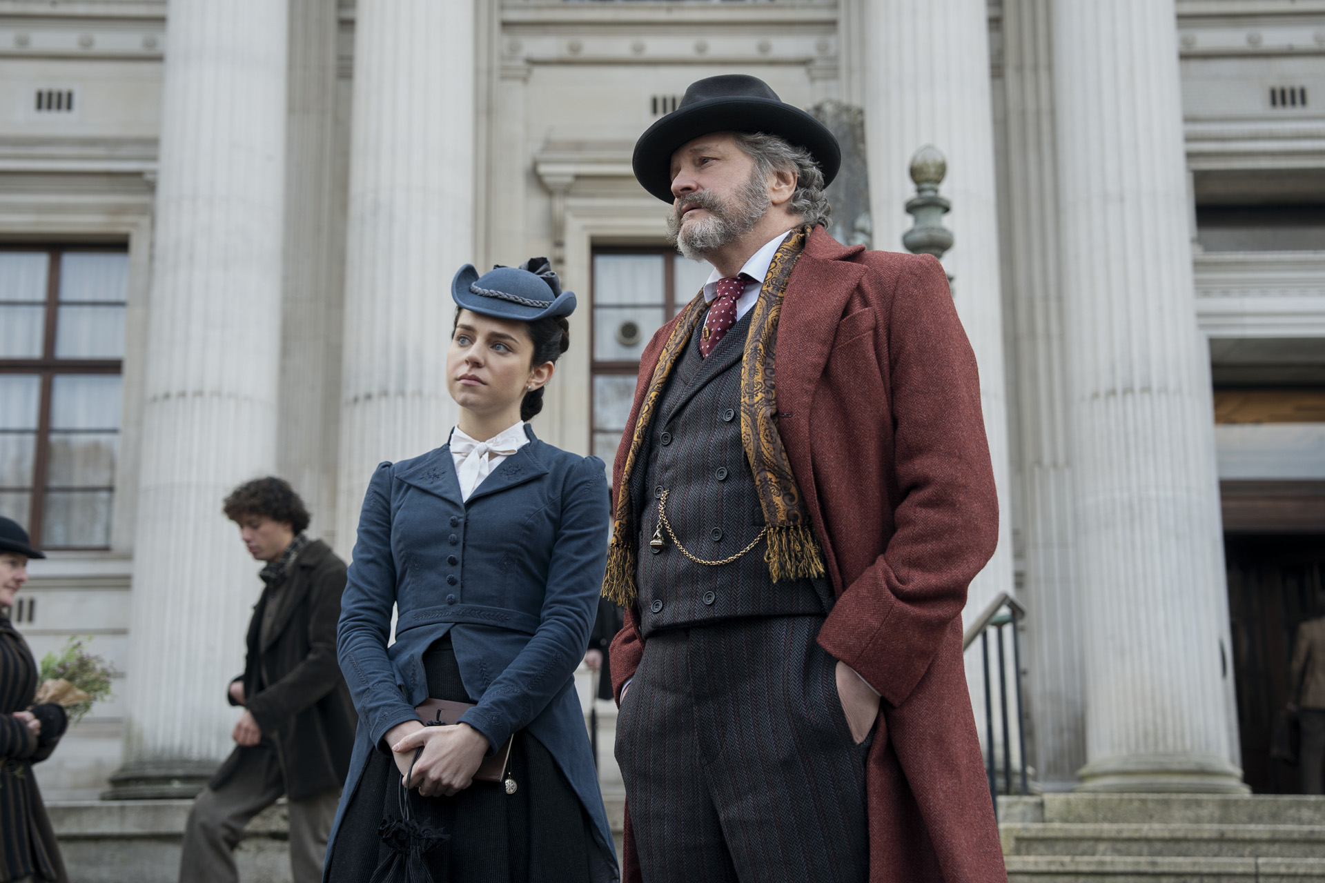 Holly Cattle & Colin Firth in Young Sherlock.