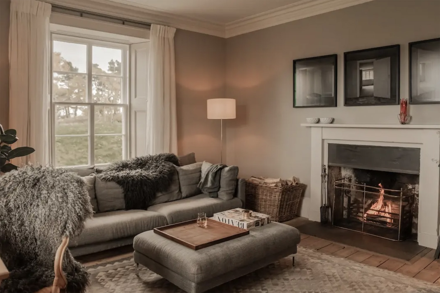 Living room at Killiehuntly Farmhouse