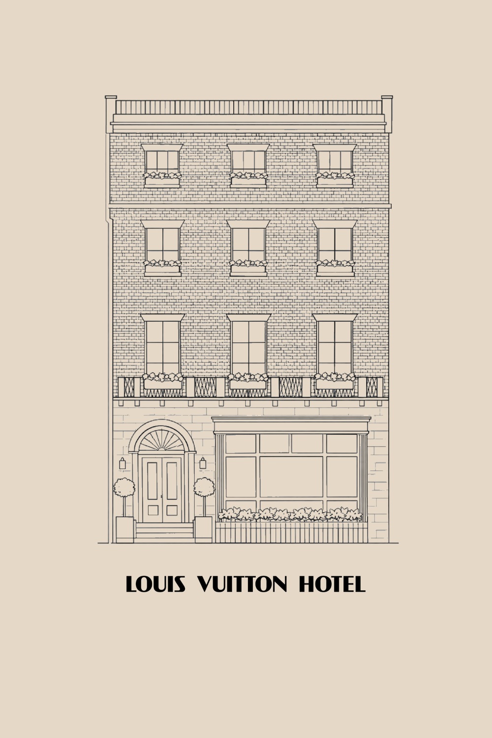 Louis Vuitton Hotel poster