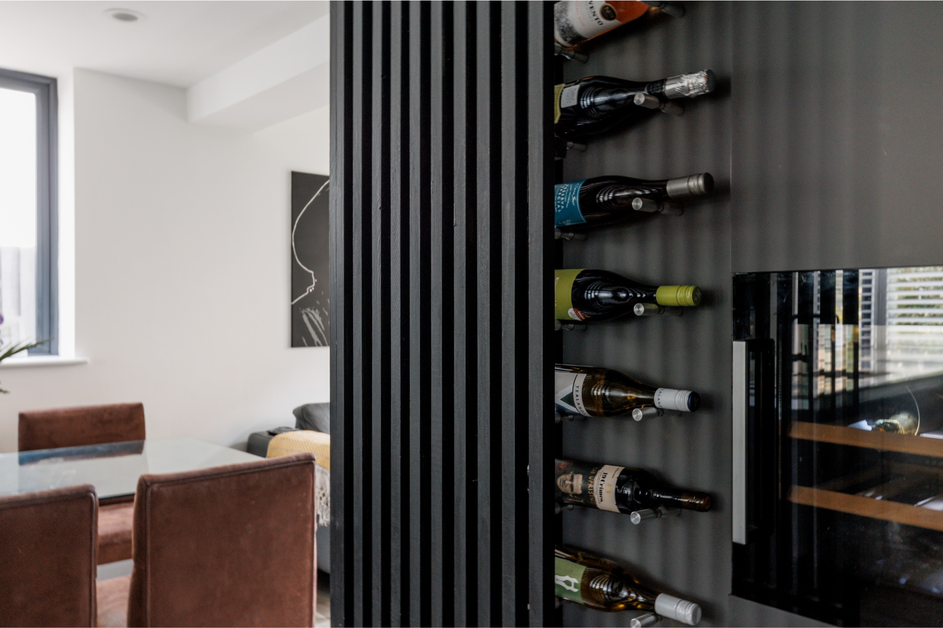 Integrated wine cupboard