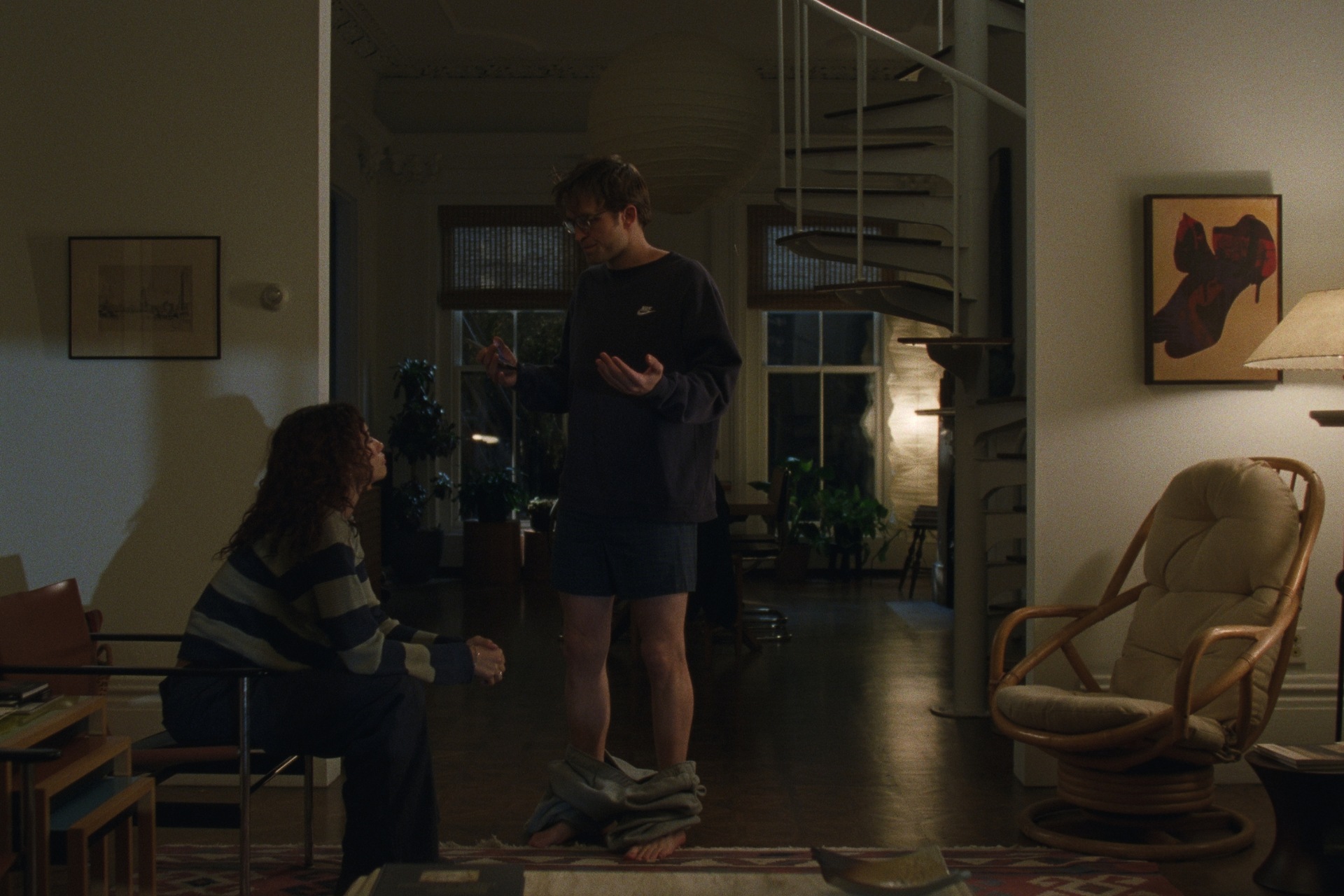 Zendaya as Emma and Robert Pattinson as Charlie