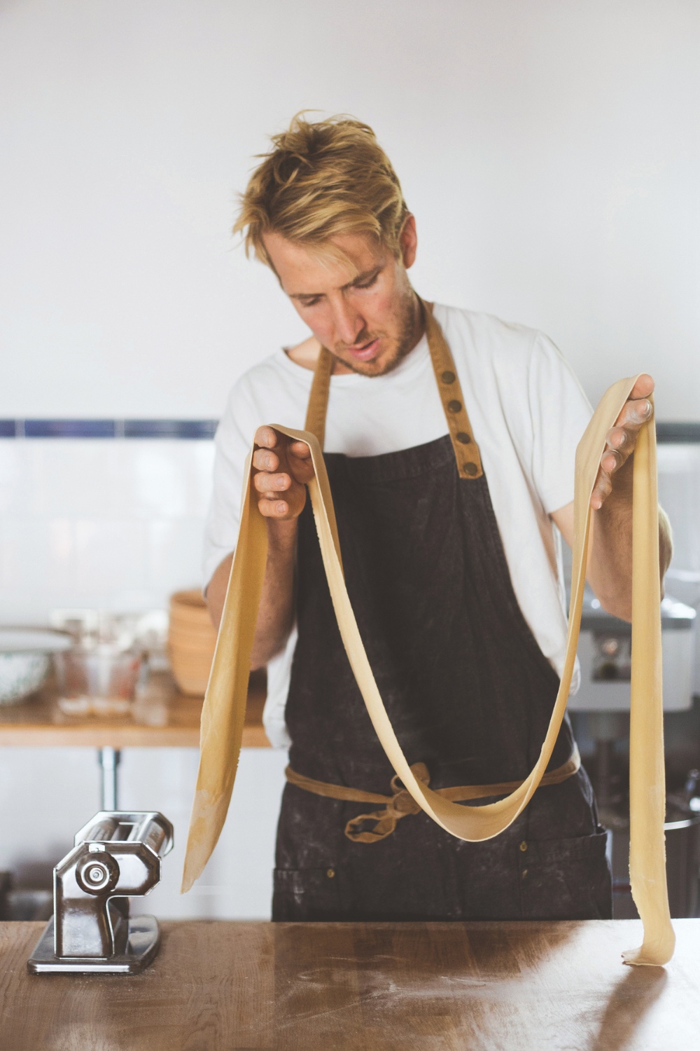 Man making pasta