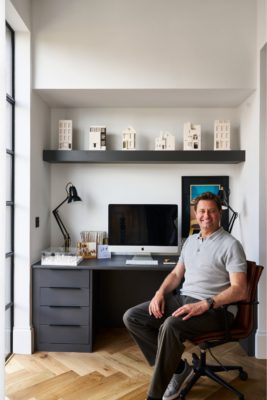 George Clarke in his private study