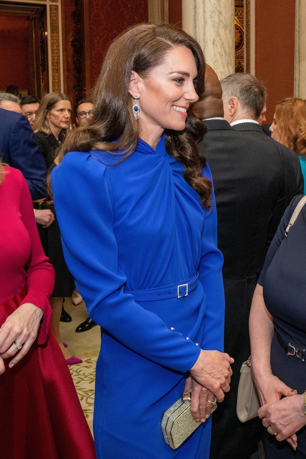 Kate Middleton carrying a clutch bag