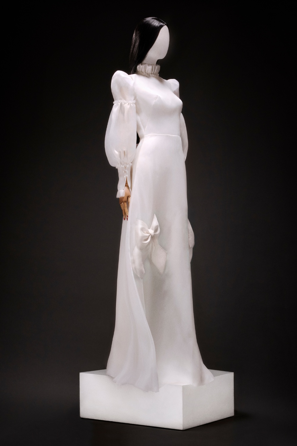 Mannequin in white dress