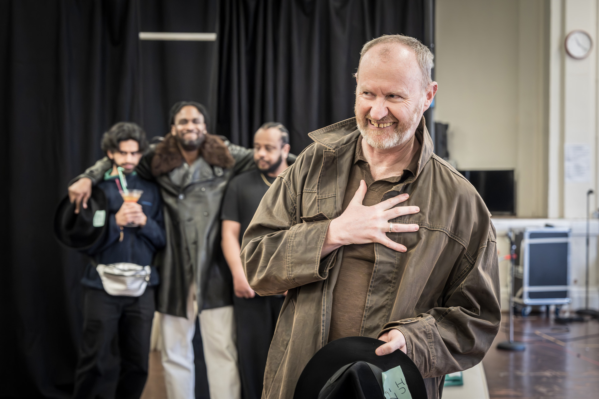The Resistible Rise of Arturo Ui in rehearsals.