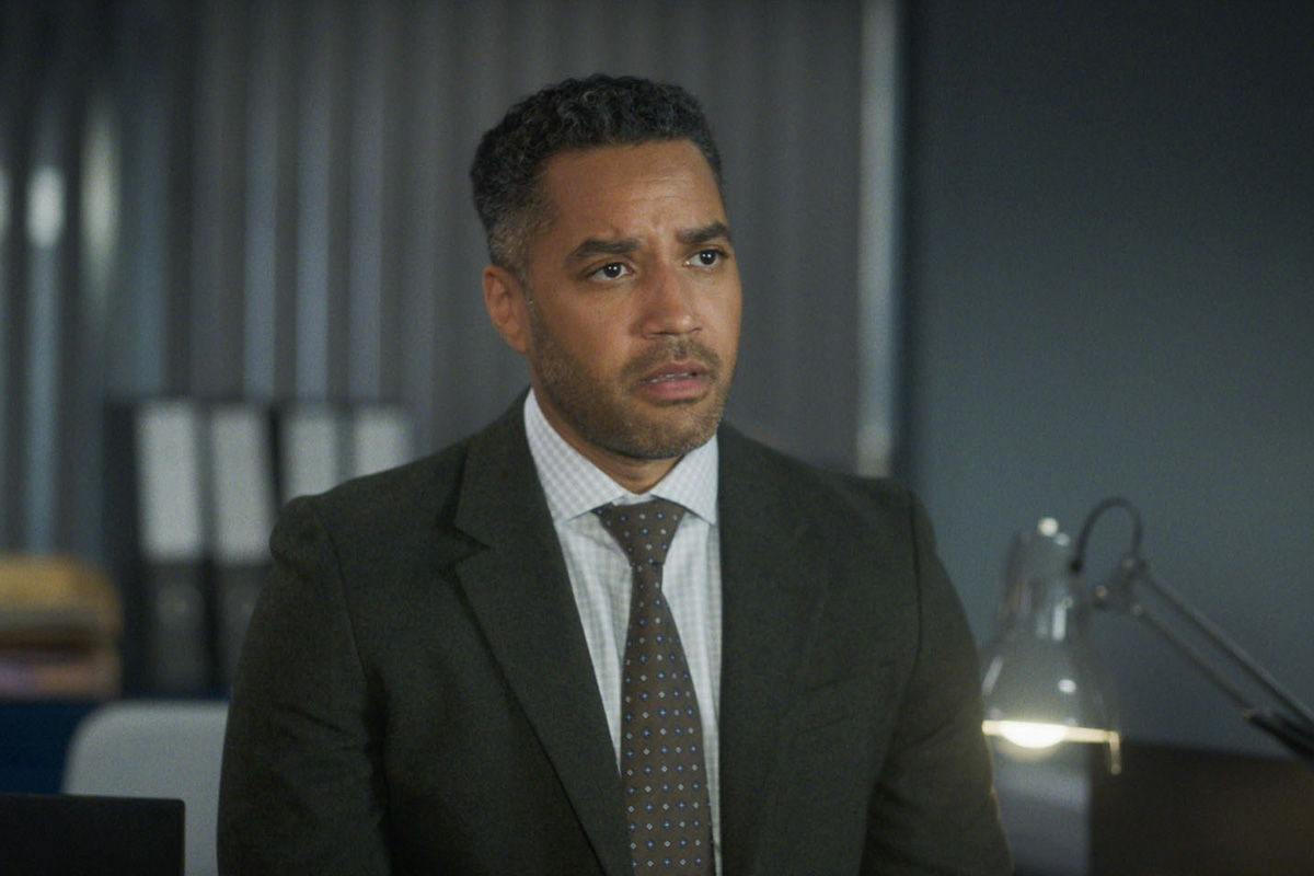 Matt Blake (SAMUEL ANDERSON) in Shetland.