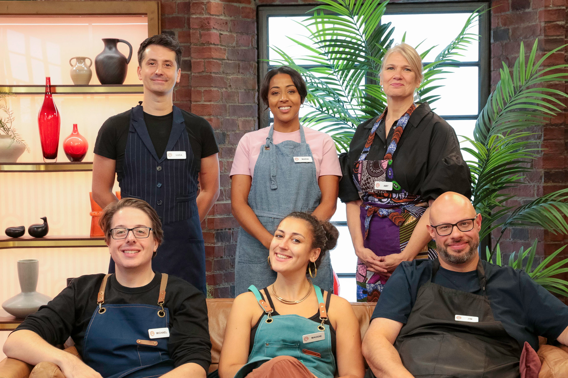 Michael, Luca, Maria, Maddie, Amy, Jim from MasterChef series 22