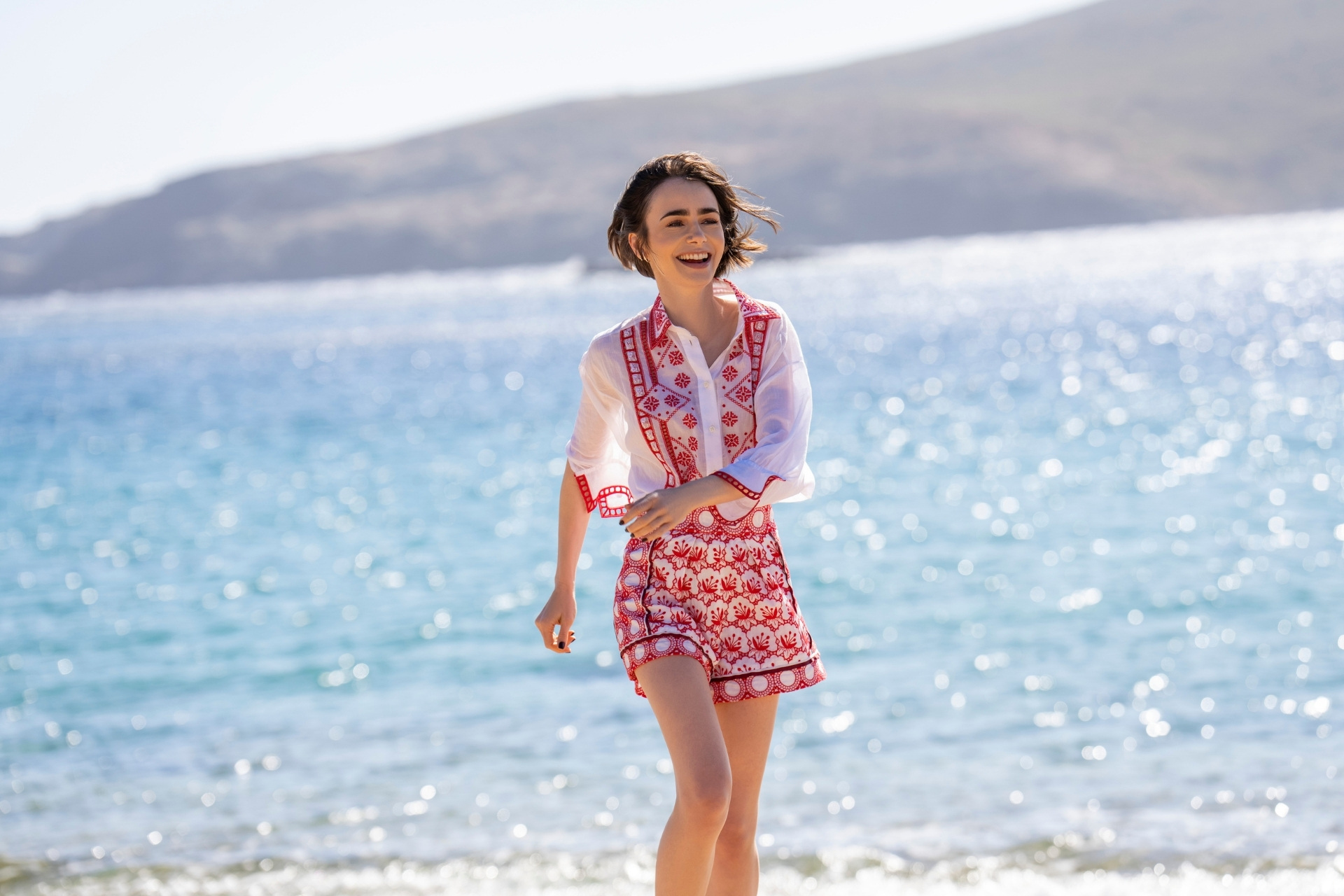 Lily Collins as Emily in Emily in Paris Season 6