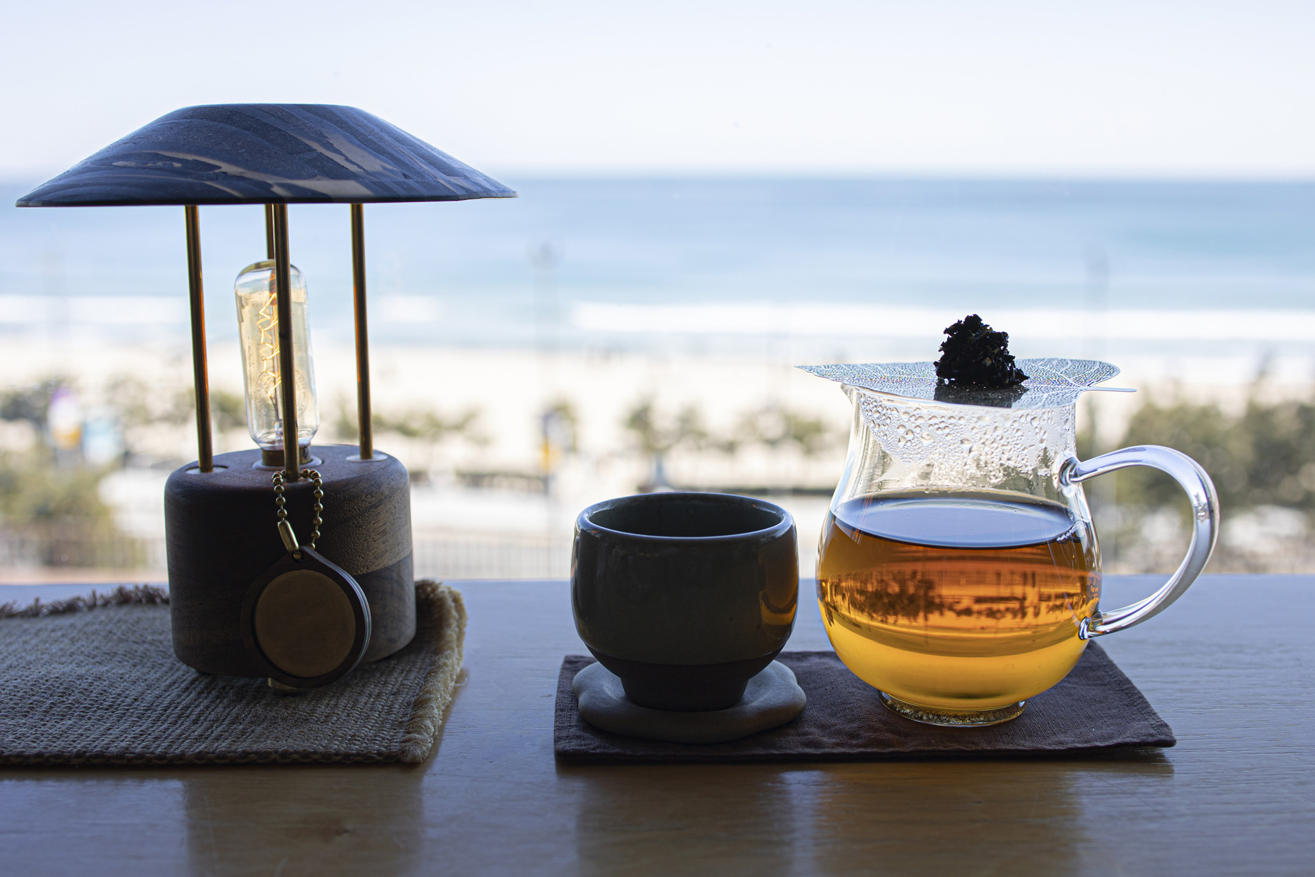 Roasted green tea Hojicha teapot