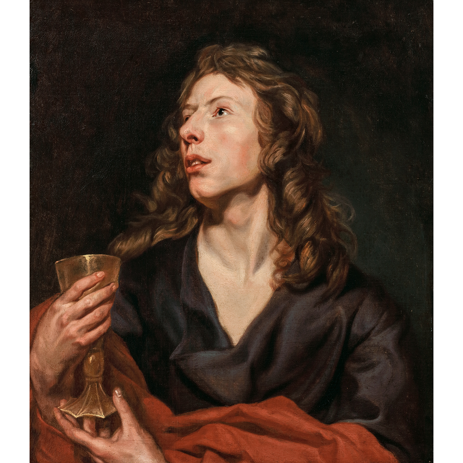 Michaelina Wautier, Saint John the Evangelist, c. 1656–59. Oil on canvas, 69 x 60.5 cm. The Parity Project