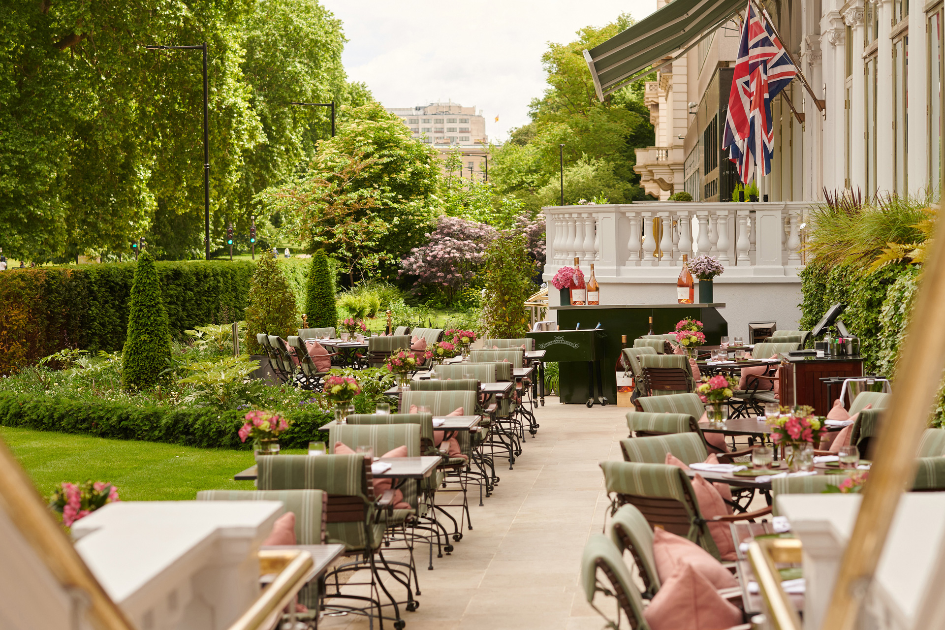 The garden at Mandarin Oriental Hyde Park