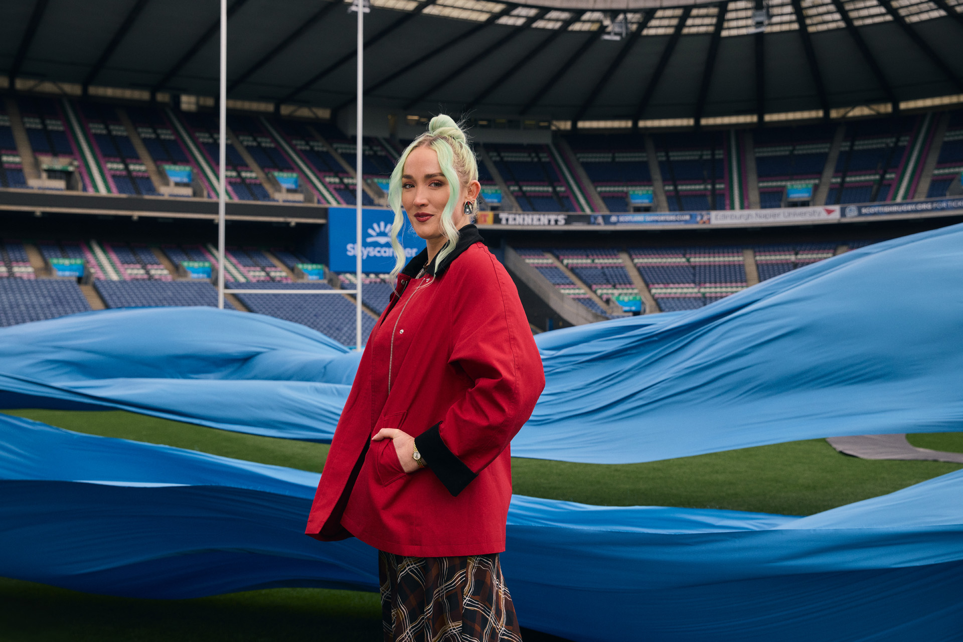 Claire Luxton at Edinburgh's Murrayfield Stadium