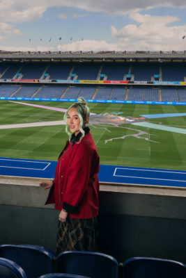 Claire Luxton at Edinburgh's Murrayfield Stadium
