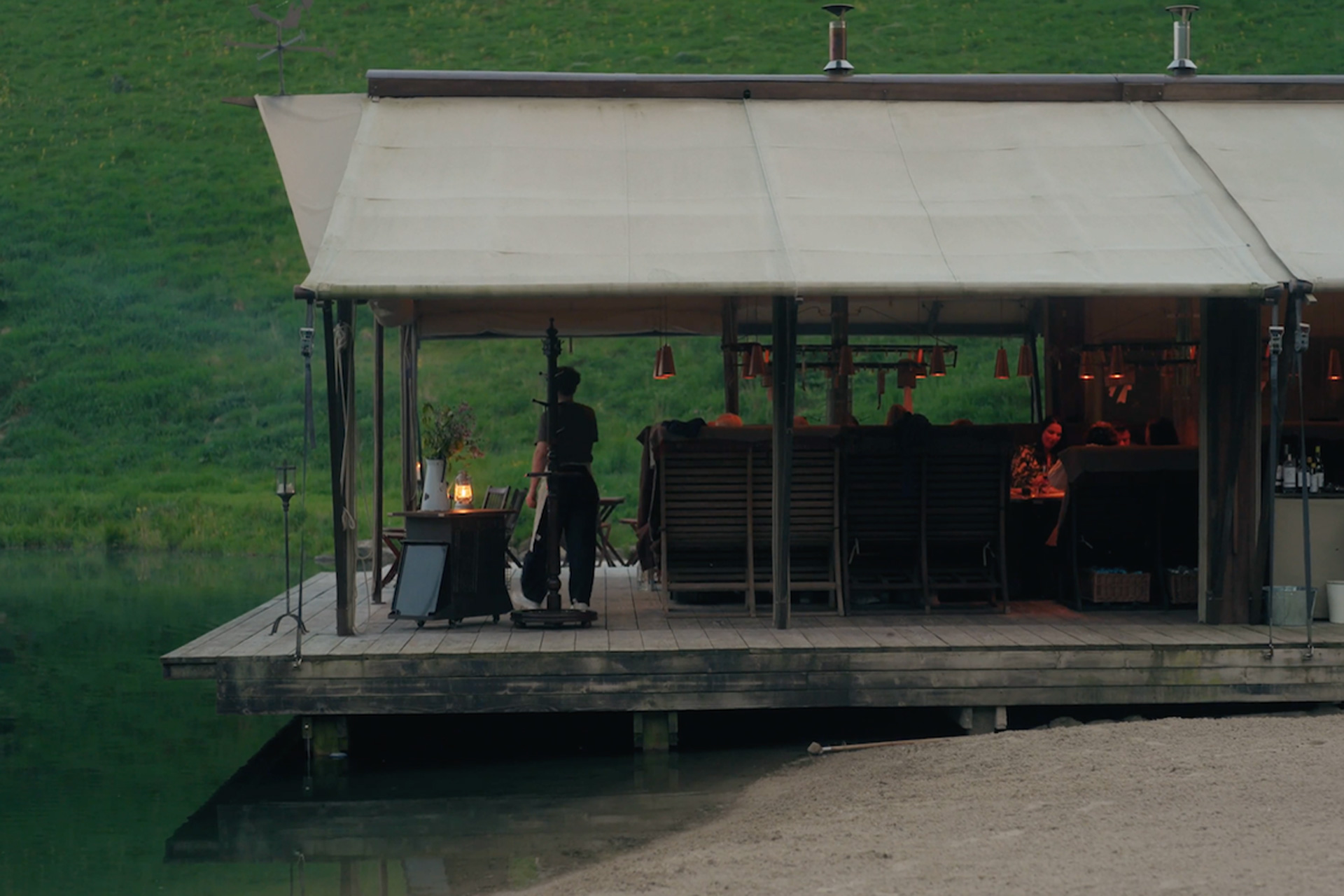 WildKitchen supper club set on a lake