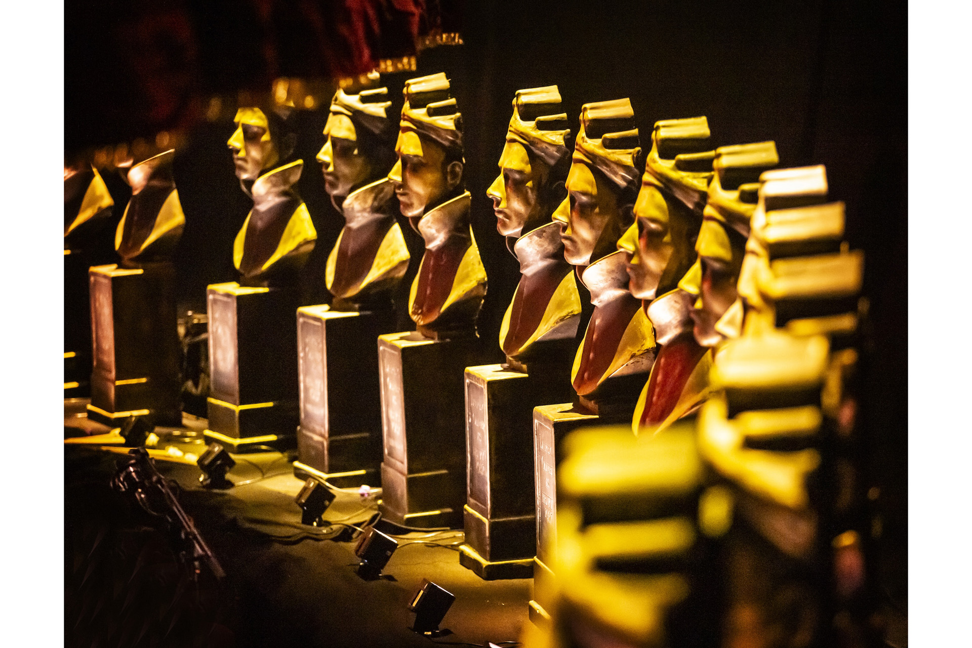 The Olivier Award statues