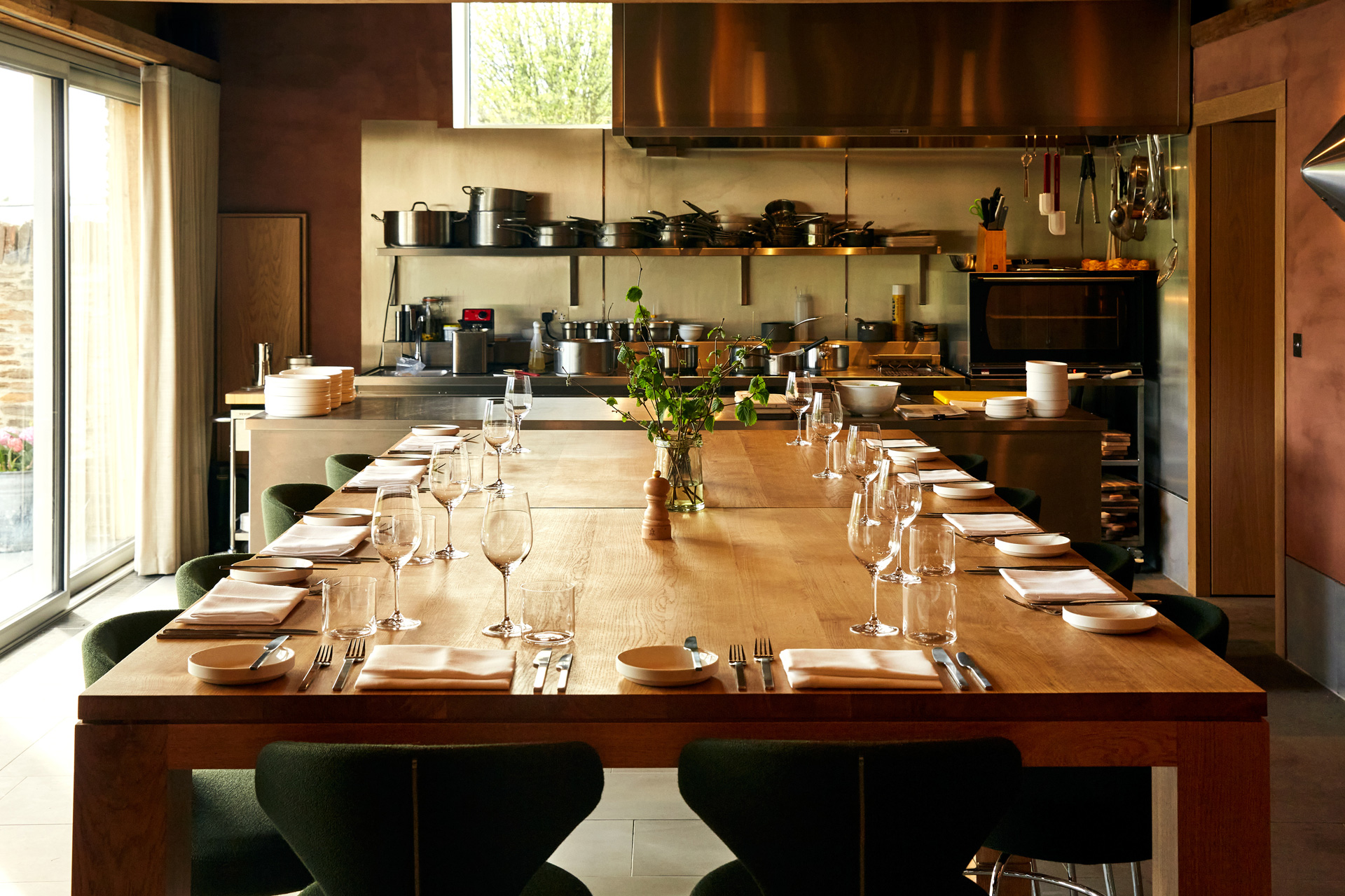 The Refectory table at Fowlescombe Farm