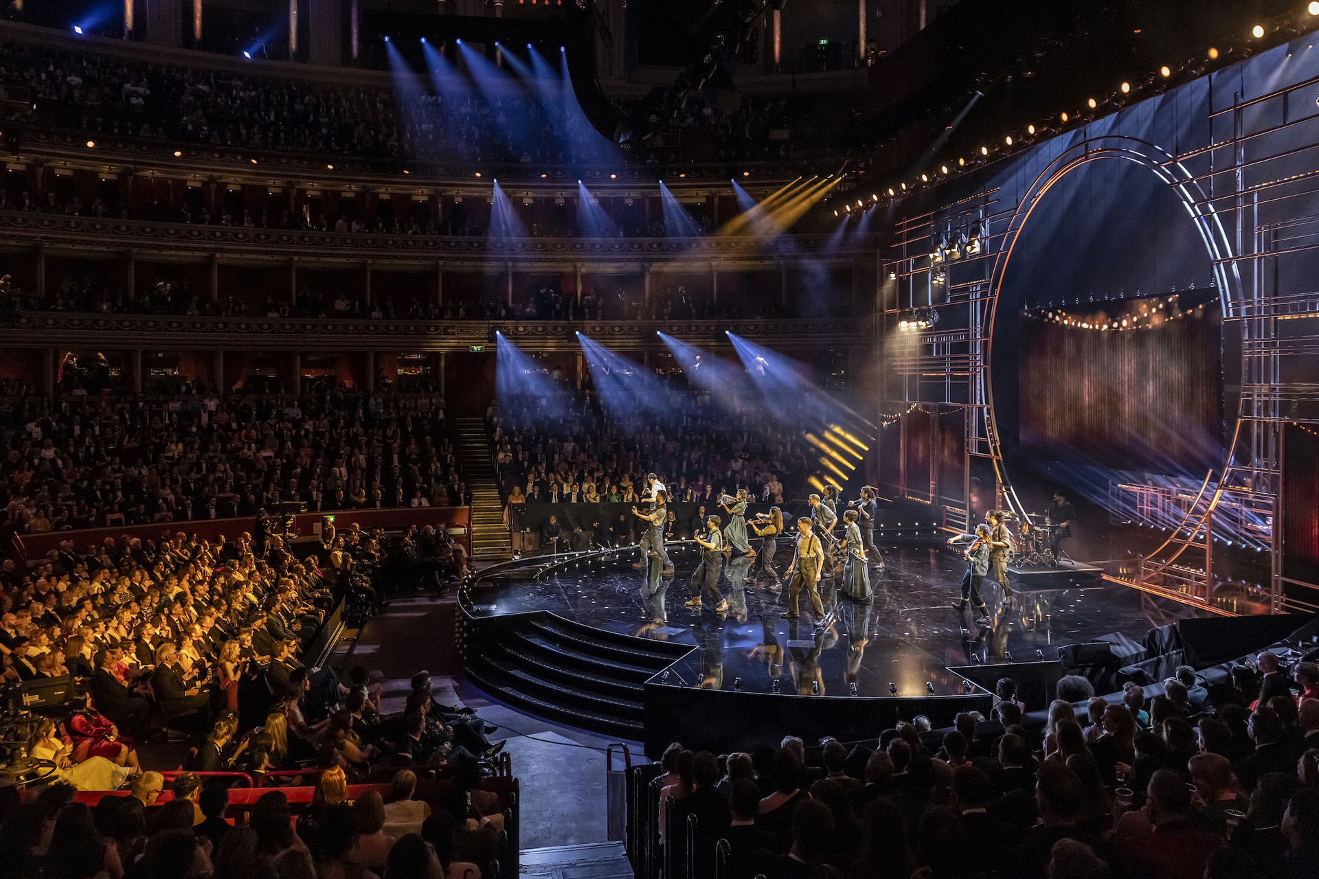 The cast of The Curious Case Of Benjamin Button perform at the Olivier Awards 2025