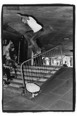 Andy J Simmonds. Brian Anderson. Crook on a makeshift handrail.