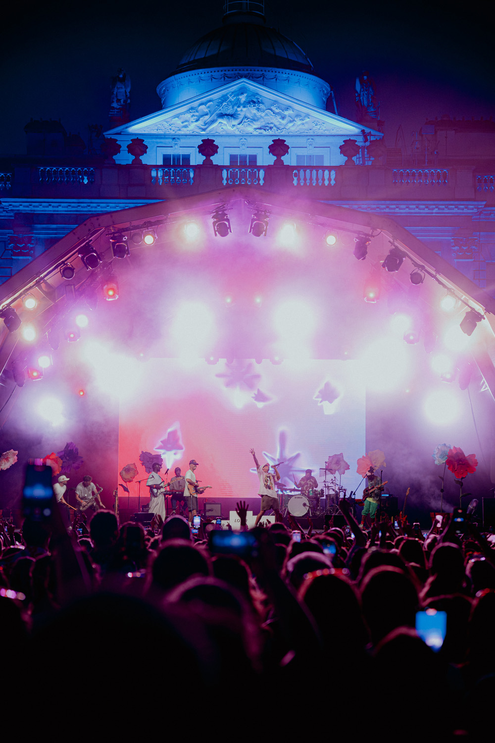 A performer on stage at Somerset House Summer Series