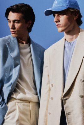 Men in summer sporting wear