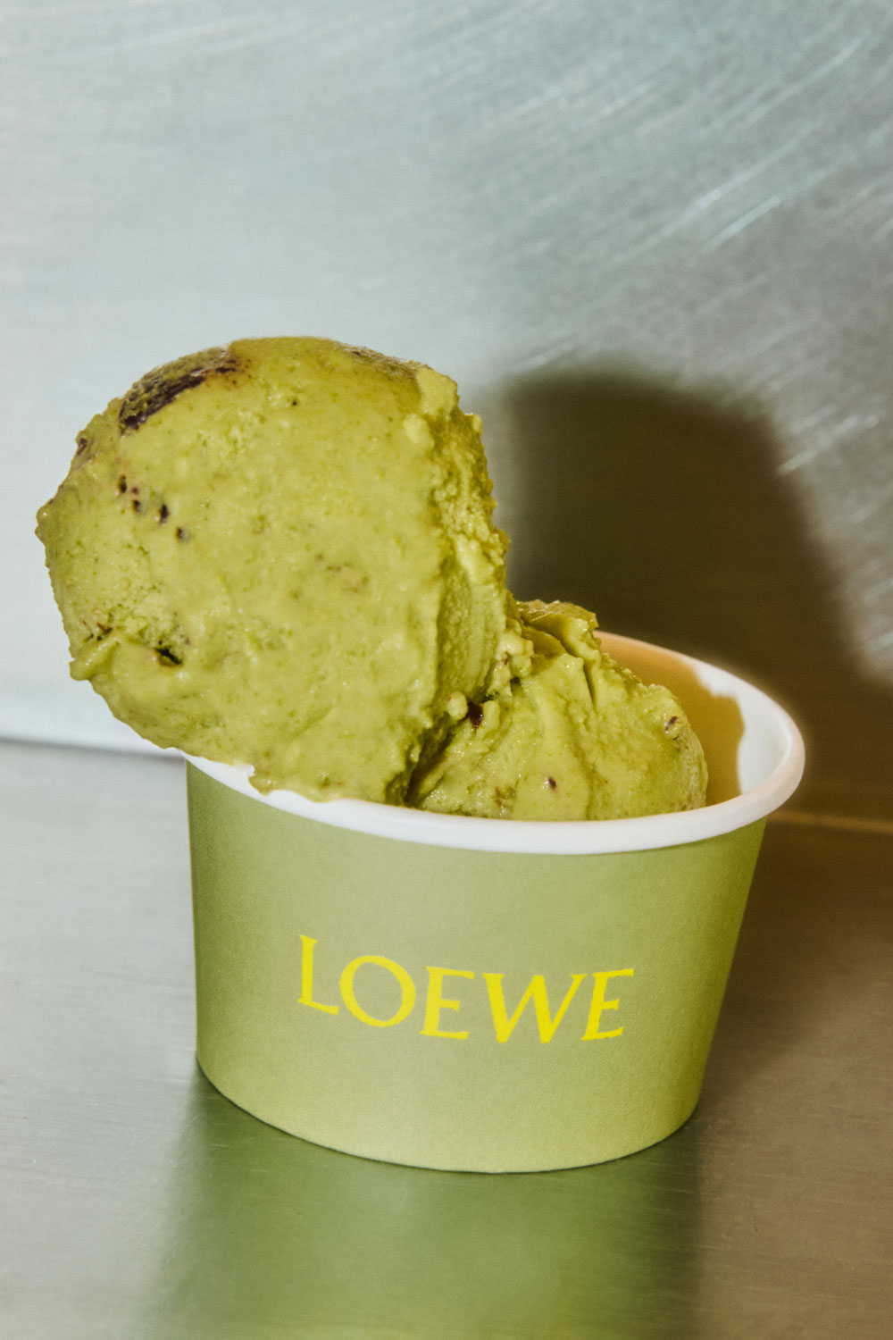 Pistachio ice cream from Loewe