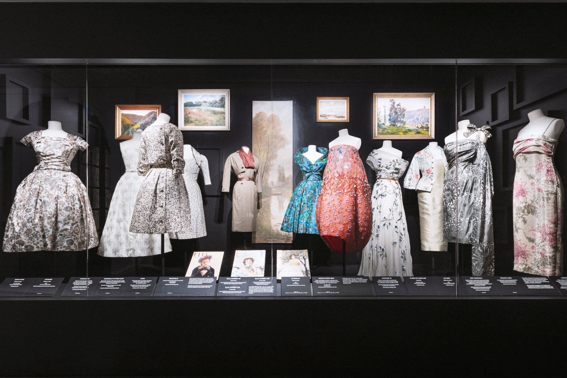 Exhibition view of Christian Dior. Memories Of Childhood at The Christian Dior Museum, Granville
