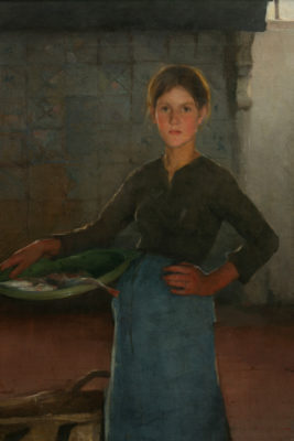 A Zandvoort Fishergirl (1884) by Elizabeth Adela Forbes